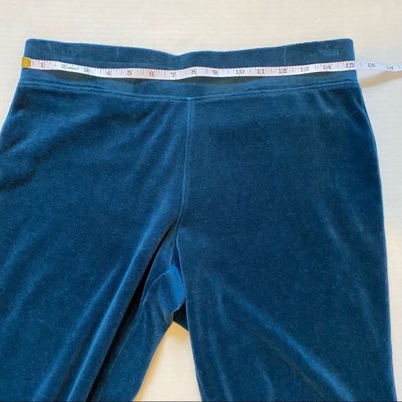 Talbots women’s LUXE STRAIGHT-LEG full zip VELOUR 2 pc Track suit -size S petite - Picture 15 of 16